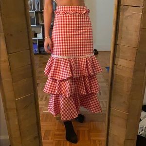 3 tier ruffle skirt